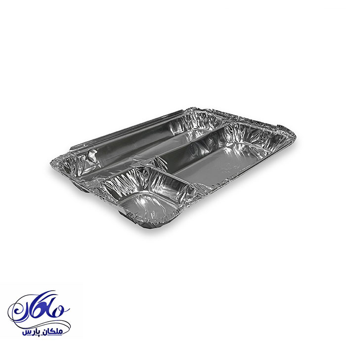 ظرف آلومینیوم سه خانه کبابی ظرف آلومینیوم سه خانه کبابی